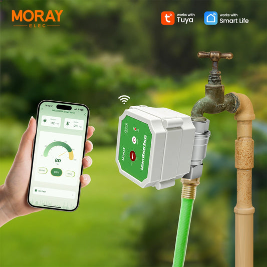 MORAY 220XW intelligent water valve with 0-100% adjustable opening degree WiFi garden irrigation automatic water cut-off control