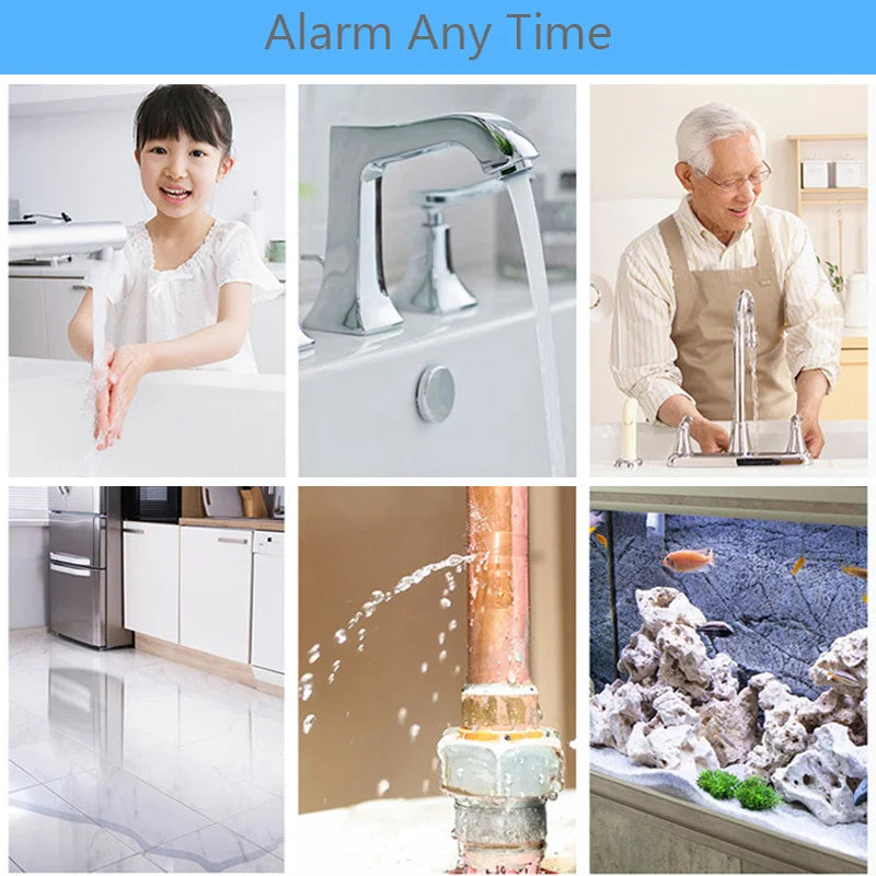 Tuya WiFi Water Leak Sensor SmartLife App Water Level Detector Flood Leakage Sensor APP Remote Control Security Alarm System